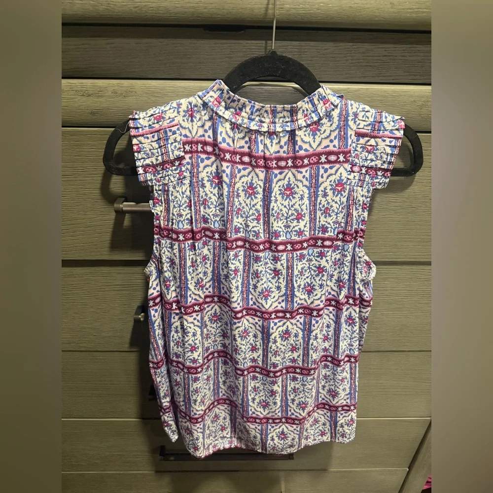 LOFT Multicolor Bohemian Blouse Tank Size Large - Picture 4 of 5